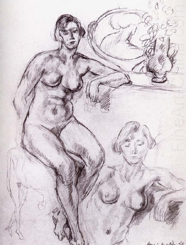Henri Matisse Nude sitting